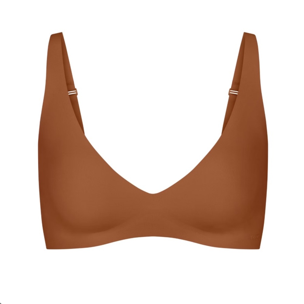 SKIMS Naked Plunge Bralette - bronze